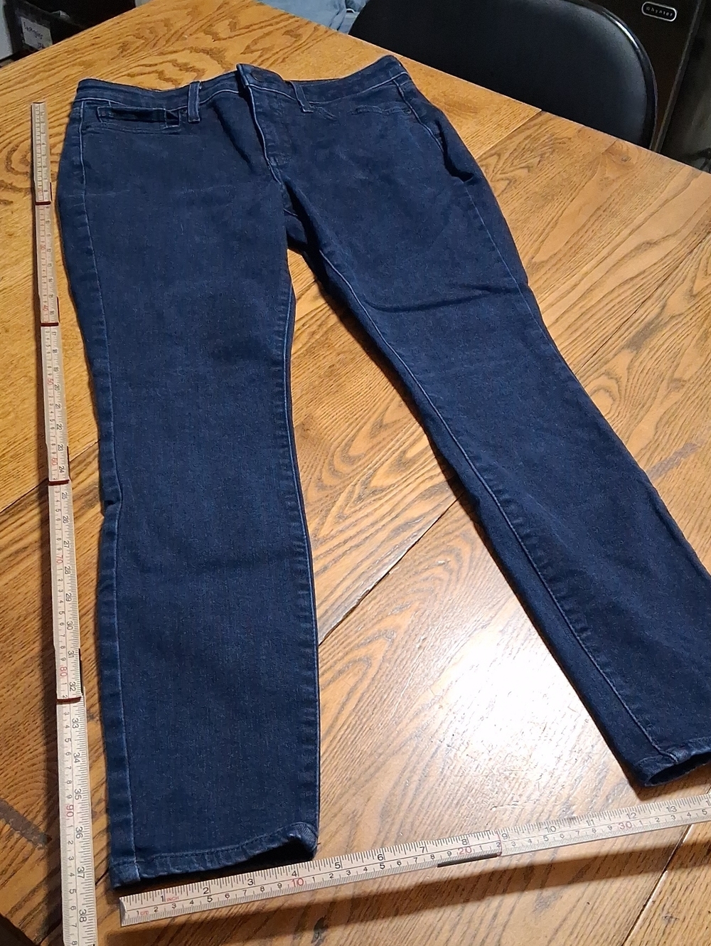 NYDJ Jeans Womens 8 BLUE AMI SKINNY Pants Denim Preowned Work Used